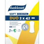 Vuokkoset Intiimihygieniasuojat^Pikkuhousunsuoja 2 X 42 Kpl Duo Soft Normal
