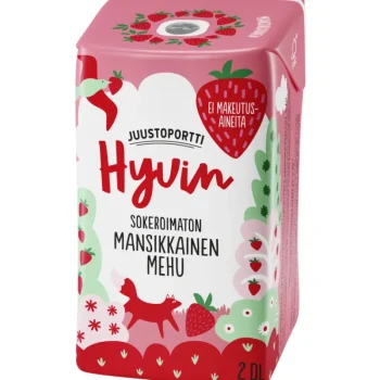 Juustoportti Mehut, Mehutiivisteet Ja Glögit^Pillimehu 2 Dl Hyvin Mansikkainen