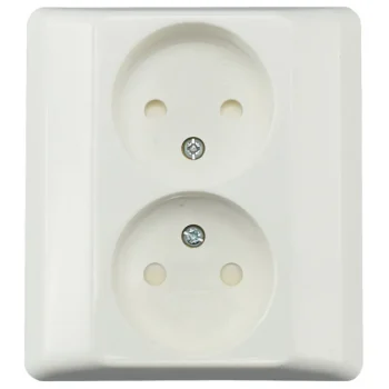 Harju Sähköasennustarvikkeet-Pistorasia 2-os. Tavallinen Uppo