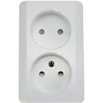 Harju Sähköasennustarvikkeet-Pistorasia 2-osainen Tavallinen Pinta