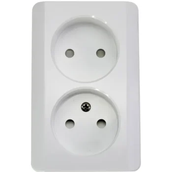 Harju Sähköasennustarvikkeet-Pistorasia 2-osainen Tavallinen Pinta