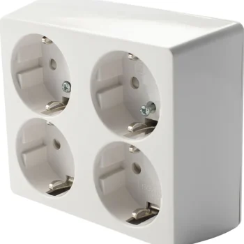 Egant Sähköasennustarvikkeet-Pistorasia 4-osainen, Maadoitettu