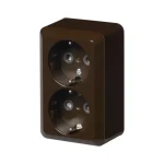 Abb Sähköasennustarvikkeet-Pistorasia Jussi Pinta 2-os 402EA-01P Ruskea