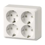 Abb Sähköasennustarvikkeet-Pistorasia Jussi Pinta 4-os 404EAP