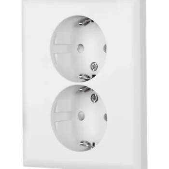 Egant Sähköasennustarvikkeet-Pistorasia Fjord 2-osainen Maadoitettu