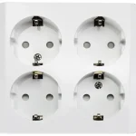 Harju Sähköasennustarvikkeet-Pistorasia 4-osaa Maadoitettu Pinta