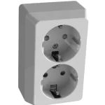 Egant Sähköasennustarvikkeet^Pistorasia Pinta 2-osainen Maadoitettu Pikaliitos, 5 Kpl