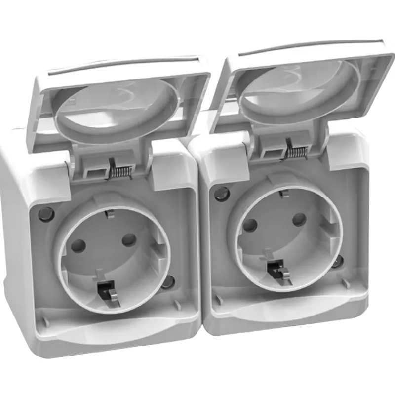 pistorasia-pinta-2-osainen-roi-DwqVHaxB-0.webp Egant Sähköasennustarvikkeet-Pistorasia Pinta 2 Osainen Roiskesuojattu Pikaliitos, 5 Kpl