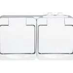 Egant Sähköasennustarvikkeet-Pistorasia Pinta 2 Osainen Roiskesuojattu Pikaliitos