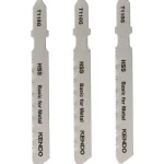 Kendo Sähkötyökalujen Tarvikkeet-Pistosahanterä 1,2 X 76 Mm Metallille 3 Kpl HSS