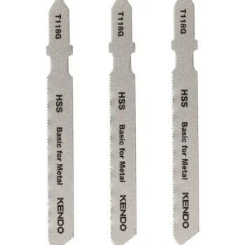 Kendo Sähkötyökalujen Tarvikkeet-Pistosahanterä 1,2 X 76 Mm Metallille 3 Kpl HSS