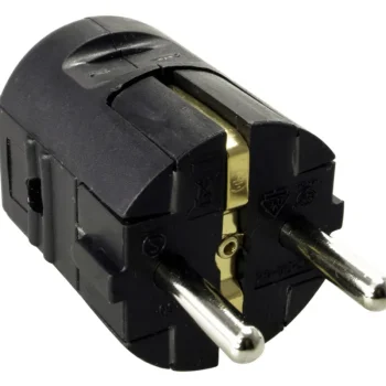 Harju Sähköasennustarvikkeet-Pistotulppa Maadoitettu Musta