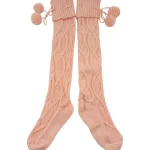 Miny Naisten Sukat Ja Sukkahousut-Pitkävartiset Neulossukat Vaaleanpunainen 37/39