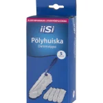 Iisi Siivousvälineet^Pölyhuiska +vaihtohuiskat 5 Kpl