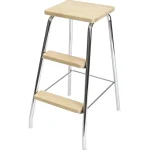 Tikkaat, Postilaatikot Ja Nokkakärryt-Porrasjakkara LM183 Kromi/koivu