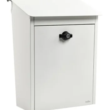 Habo Tikkaat, Postilaatikot Ja Nokkakärryt-Postilaatikko Lukittava Metalli Valkoinen