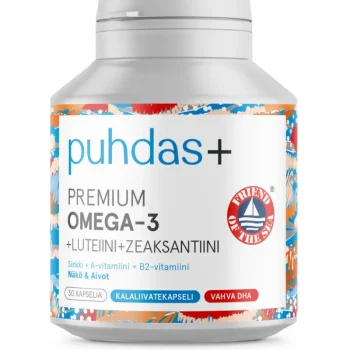 Puhdas+ Terveysravinteet Ja -valmisteet^Premium Omega-3 + Luteiini Ja Zeaksantiini 30 Kaps