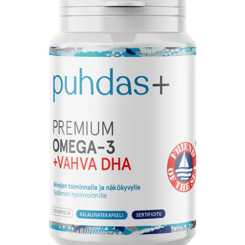 premium-omega-3-puhdas-120-kap-KoEpJfze-0.webp Puhdas+ Terveysravinteet Ja -valmisteet^Premium Omega-3 120 Kaps Vahva DHA