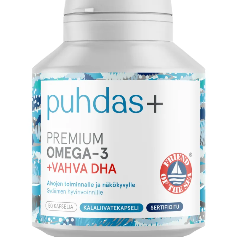 premium-omega-3-puhdas-50-kaps-HGvnIoCk-0.webp Puhdas+ Terveysravinteet Ja -valmisteet^Premium Omega-3 50 Kaps Vahva DHA