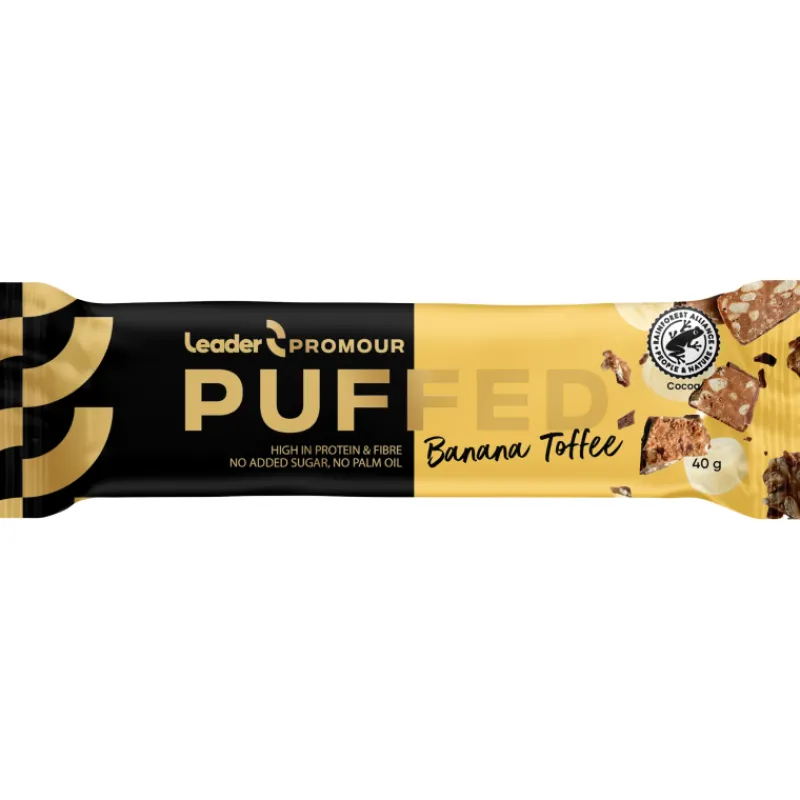 proteiinipatukka-leader-promou-HJCqeIRm-0.webp Leader Promour Urheiluravinteet Ja Valmisteet^Proteiinipatukka 40 G Banana-Toffee