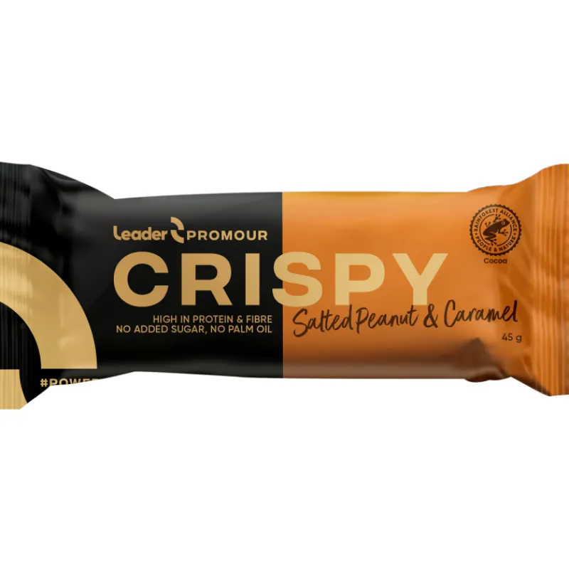 proteiinipatukka-leader-promou-VTLpSTOF-0.webp Leader Promour Urheiluravinteet Ja Valmisteet^Proteiinipatukka 45 G Crispy Salted Peanut & Caramel