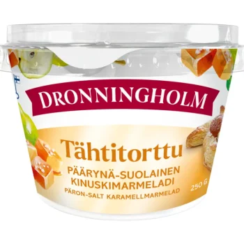 Dronningholm Hillot, Marmeladit Ja Kiisselit^Päärynä-suolainen Kinuskimarmeladi 250 G Tähtitorttu