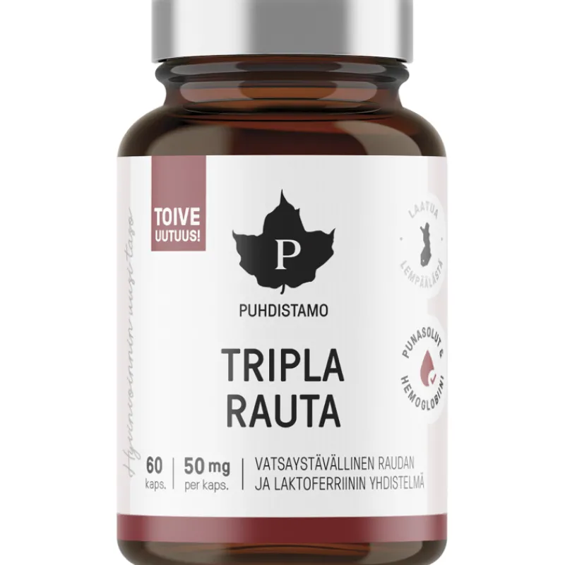 puhdistamo-tripla-rauta-60-kap-ktqIvVoG-0.webp Puhdistamo Terveysravinteet Ja -valmisteet^Tripla Rauta 60 Kaps