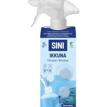 Sini Kodin Puhdistusaineet Ja Ilmanraikastimet^Puhdistusainetabletti Ikkuna Starttipakkaus 2 Kpl + Pullo