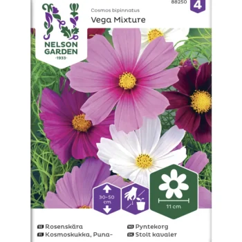 Nelson Garden Basic Kasvien Ja Nurmikonsiemenet-Punakosmoskukka Siemen Vega Mixture