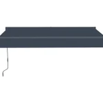 Lykke Pihan Rakennusmateriaalit-Puolikasettimarkiisi 2,95 X 2,5 M Moottoroitu, Tummanharmaa