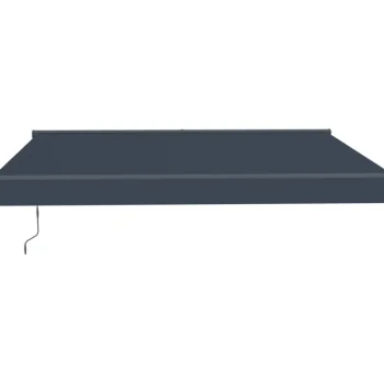 Lykke Pihan Rakennusmateriaalit-Puolikasettimarkiisi 3,95 X 3 M Moottoroitu, Tummanharmaa