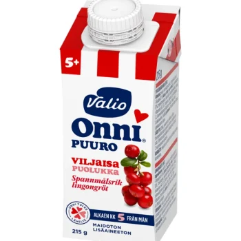 Valio Onni Lasten Puurot^Puolukkapuuro 215 G 5 Kk