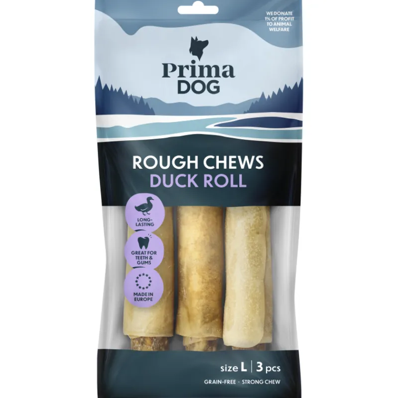 puruluu-primadog-3-kpl-225-g-r-tuTFrPvB-0.webp Primadog Koiranruoka^Puruluu 3 Kpl 225 G Rough Chews Ankkarulla L