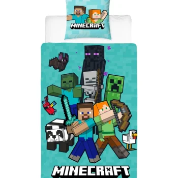 Vuodevaatteet-Pussilakanasetti 150 X 210 Cm Minecraft