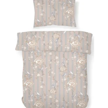 Kotikulta Vuodevaatteet-Pussilakanasetti 150 X 210 Cm Bird Stripe