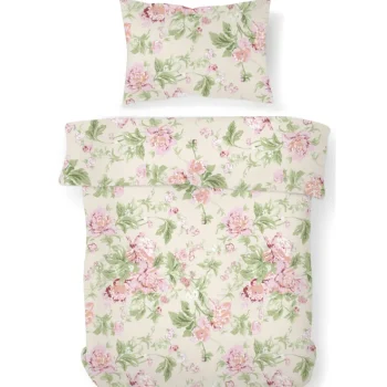 Kotikulta Vuodevaatteet-Pussilakanasetti 150 X 210 Cm Rose Garden Roosa