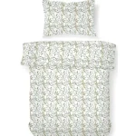 Kotikulta Vuodevaatteet-Pussilakanasetti 150 X 210 Cm Green Leaves