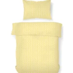 Kotikulta Vuodevaatteet-Pussilakanasetti 150 X 210 Cm Yellow Flower