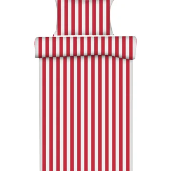 Kotikulta Vuodevaatteet-Pussilakanasetti 150 X 210 Cm Raita Punainen