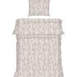 Kotikulta Selected Vuodevaatteet-Pussilakanasetti 150 X 210 Cm Köynnös Puuvillasatiini Ruskea