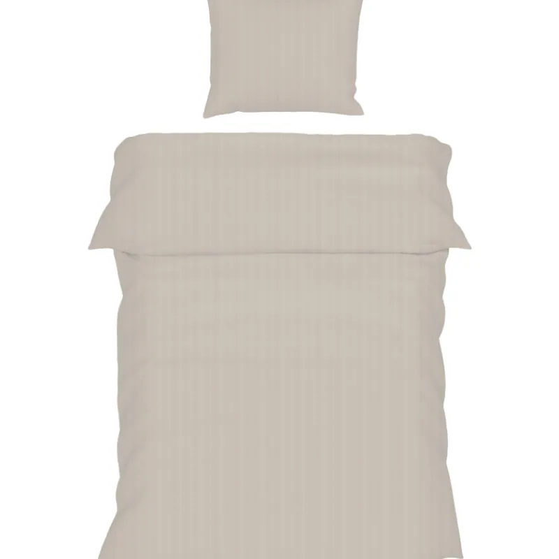 pussilakanasetti-kotikulta-sel-vTRHstJU-0.webp Kotikulta Selected Vuodevaatteet-Pussilakanasetti 150 X 210 Cm Raita Puuvillasatiini Beige