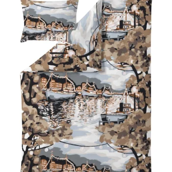 Vallila Vuodevaatteet-Pussilakanasetti 150 X 210 Cm Ilta Pastelli