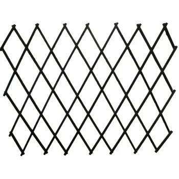 Kukka- Ja Pensastuet-Puuköynnössäleikkö 0,9 X 2 M, Musta