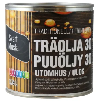 Landora Maalit-Puuöljy 30 0,75 L Musta