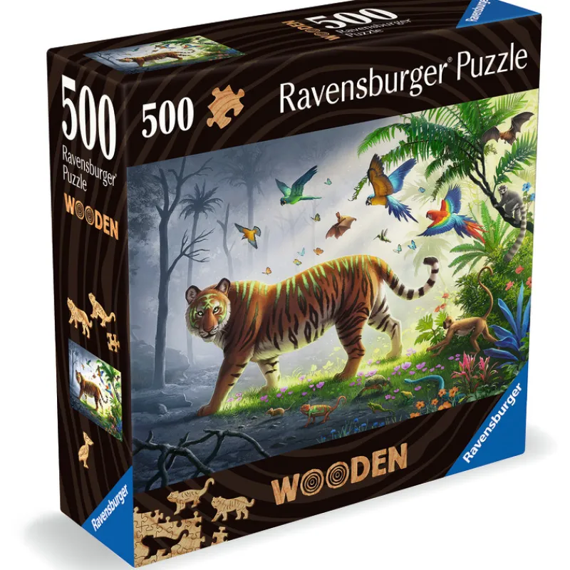 puupalapeli-ravensburger-500-p-ECAfMaeZ-0.webp Ravensburger Lauta- Ja Palapelit^Puupalapeli 500 Palaa Tiger