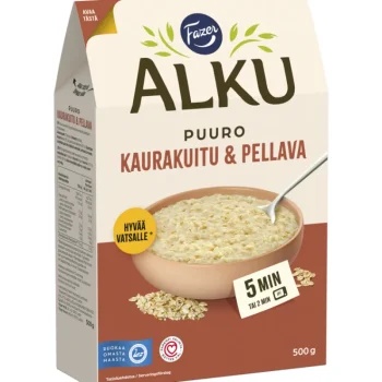 Fazer Alku Hiutaleet Ja Ryynit^Puuro 500 G Kaurakuitu & Pellava