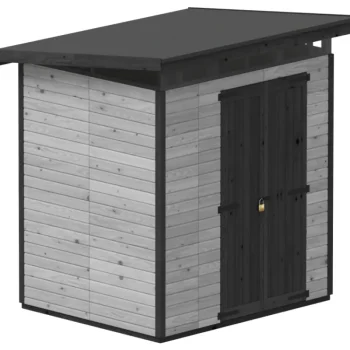 Upyard Piharakennukset-Puutarhavaja Strongbox L, 203 X 163 X 225 Cm, Harmaa/musta