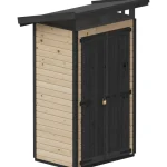 Upyard Piharakennukset-Puutarhavaja Strongbox S, 127 X 87 X 220 Cm, Ruskea/musta