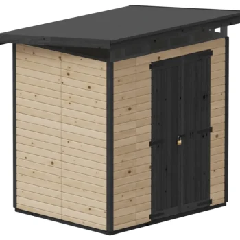 Upyard Piharakennukset-Puutarhavaja Strongbox L, 203 X 163 X 225 Cm, Ruskea/musta