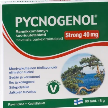 Terveysravinteet Ja -valmisteet^Pycnogenol Strong 40 Mg 60 Tabl